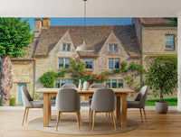 English Countryside Rose Garden Wall Mural