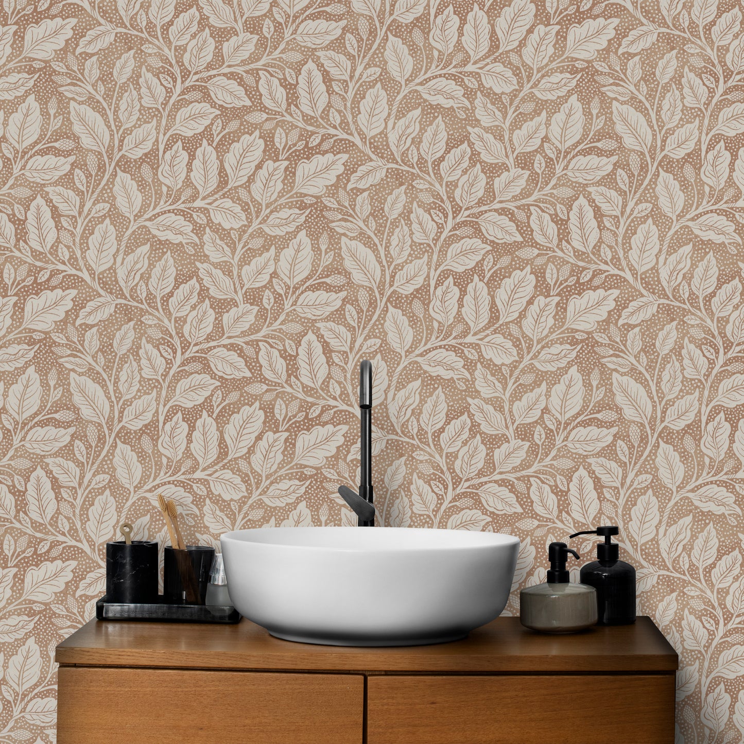 Brown Budding Branches Wallpaper⁠