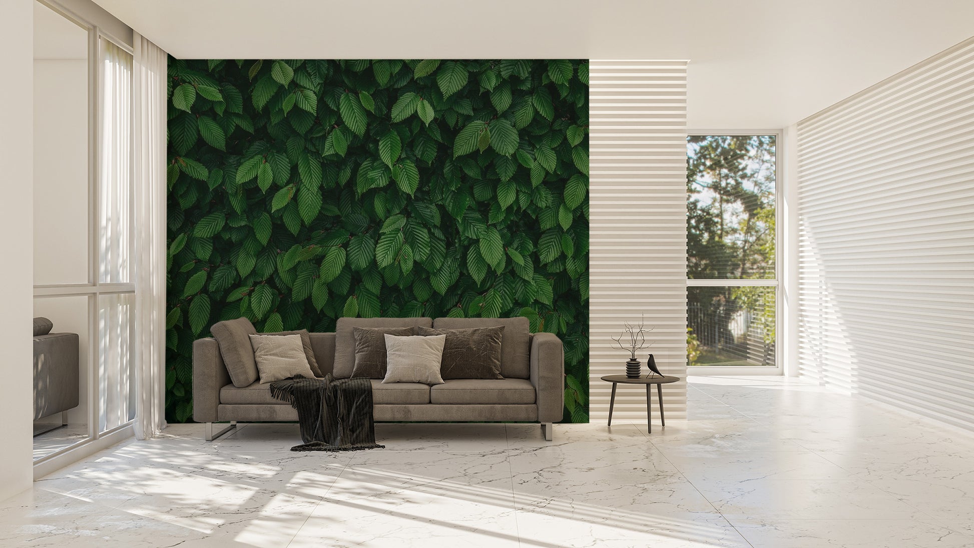 Dense Tropical Leaves Wallpaper Mural - Giffywalls