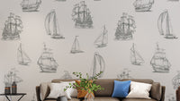 Old World Sailing Wallpaper Mural