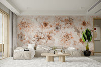 Soft Blossom Aesthetic Flower Wallpaper for interiors