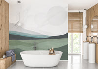Galactic Harmony Wall Mural: bathroom celestial upgrade