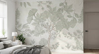 Serene Woodland Sketch Wall Mural