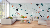 Modern terrazzo mural design

