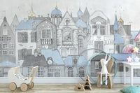 Sketchbook Structures Wall Mural - Giffywalls