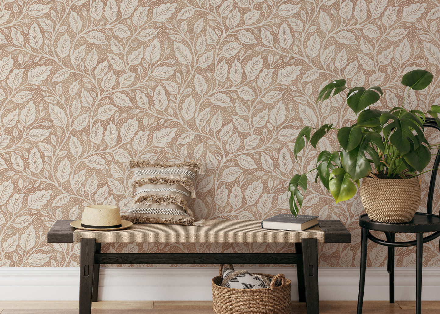 Brown Budding Branches Wallpaper⁠