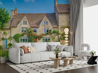 English Countryside Rose Garden Wall Mural