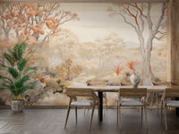 Beautiful Autumn Forest Wallpaper Mural - Giffywalls