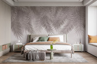Stylish and elegant palm frond patterns for wall decoration
