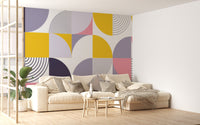 Swiss Geometric Shapes Wall Murals for Vibrant Walls