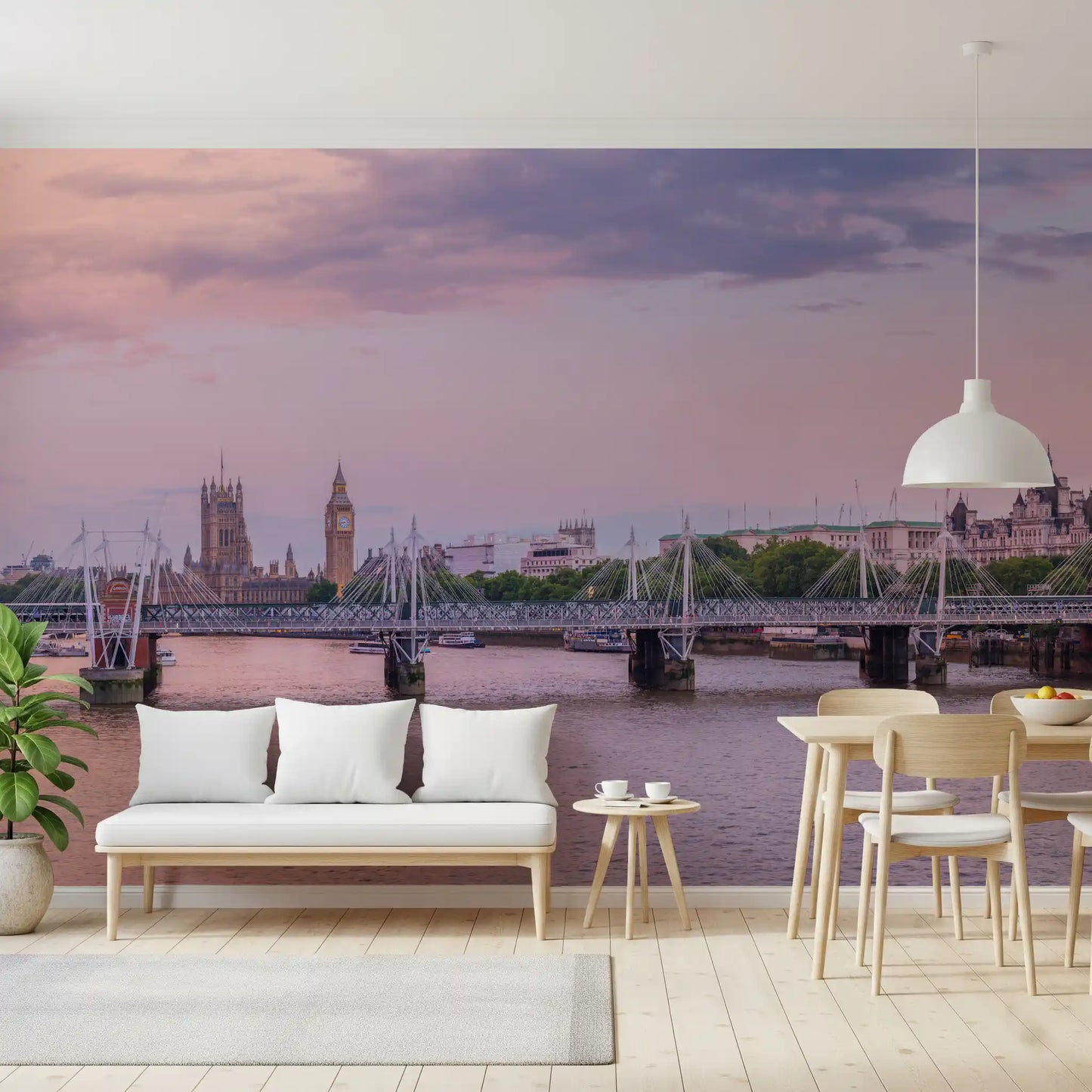 Thames Sunset Skyline Wall Mural