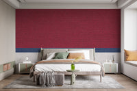 Tied thread fabric-inspired mural for sophisticated decor.
