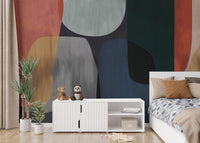 Watercolour Abstract Wall Mural - Giffywalls