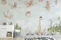 Enchanted Woodland Creatures Mural for kids