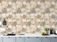 Removable wallpaper with speckled calming design