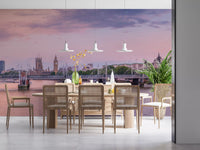 Thames Sunset Skyline Wall Mural