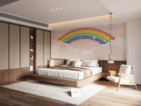 Colorful Rainbow Wallpaper Mural for Kids - Giffywalls