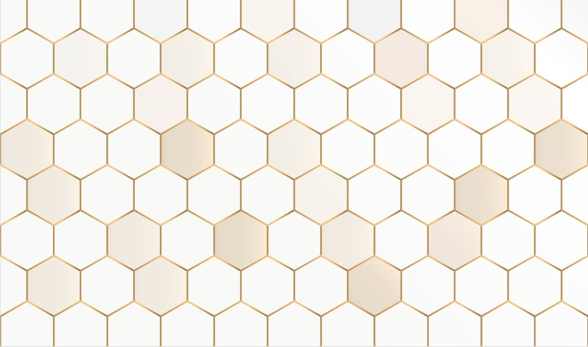 Honeycomb Hexagon wallpaper Murals in your room