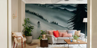 Northern Land Wallpaper – Pine Tree Wall Design