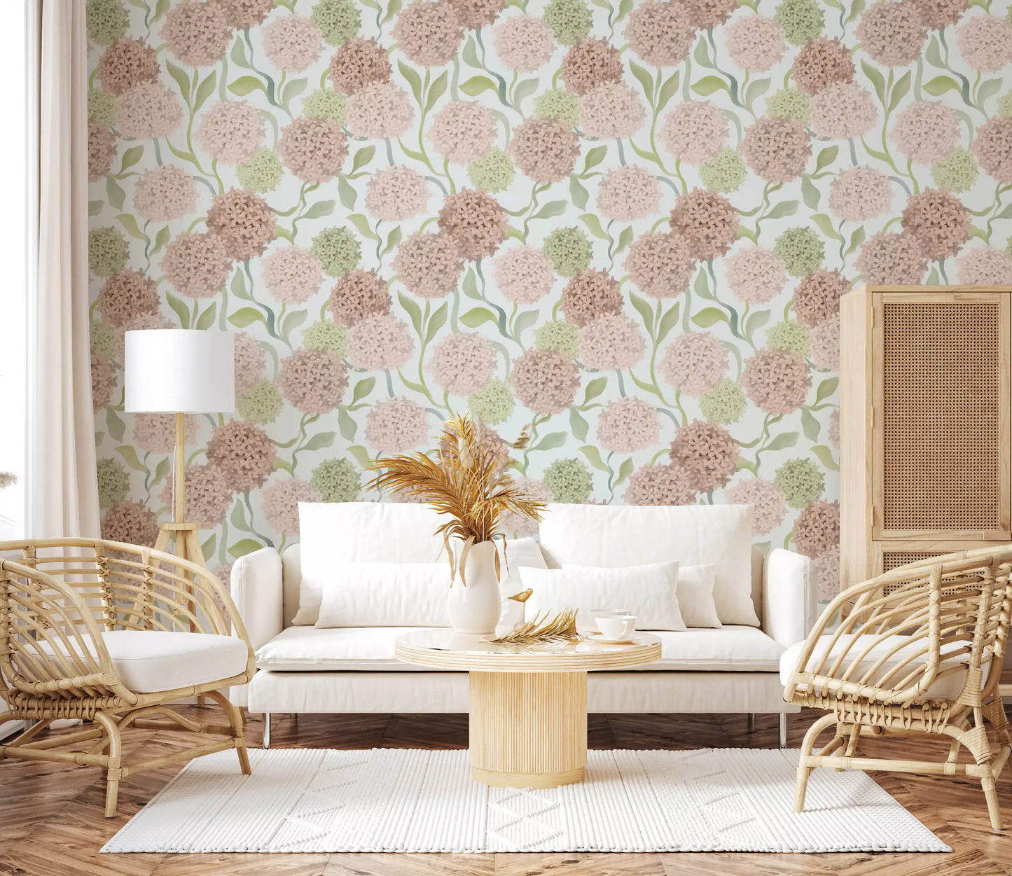 Dreamy Watercolor Petal Clusters Wallpaper⁠
