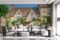 English Countryside Rose Garden Wall Mural