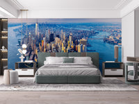 Manhattan Skyline Aerial View Wall Mural - Giffywalls