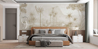 Sepia Forest Wallpaper Mural - Giffywalls