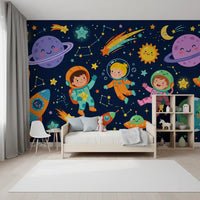 Little Astronauts Space Adventure Wall Mural