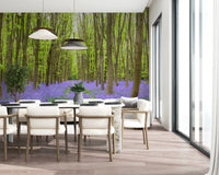 Springtime Woodland Floral Path Wall Mural