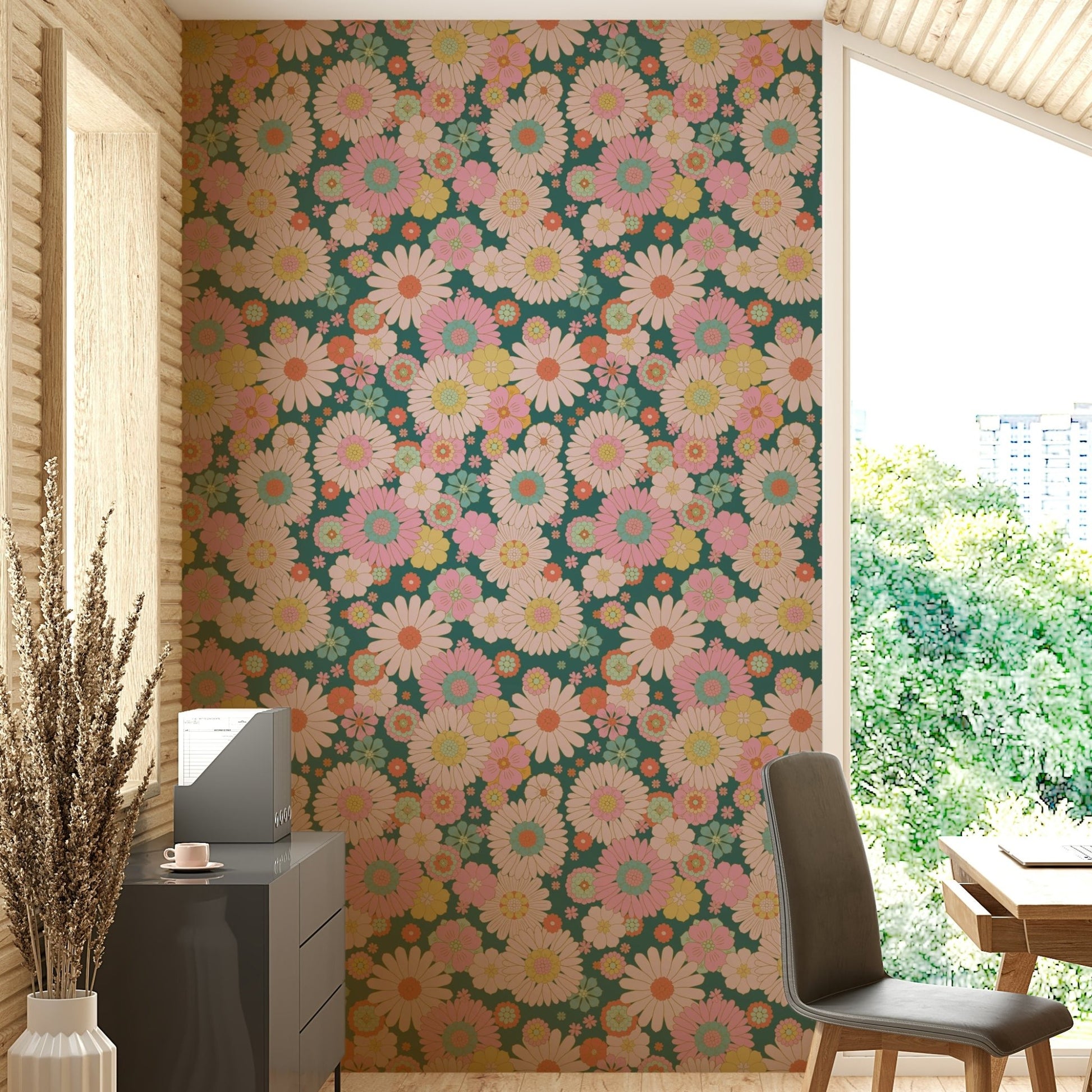 It gives a feeling of lively, vintage charm.
