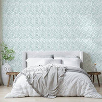 Artistic floral wallpaper in calming watercolor tones

