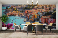 Wallpaper inspired by Italian and Greek coastal scenes

