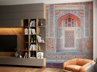 Intricate Mughal carving and tile work

