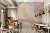 Warm pastel wallpaper for serene interiors

