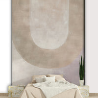 Natural-toned abstract wall covering

