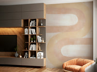 Blush horizon arch wallpaper design

