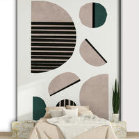 Fluid abstract art wallpaper for a contemporary feel