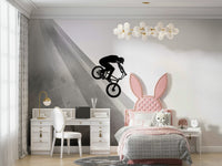 Vintage biker wallpaper with classic motorcycle design