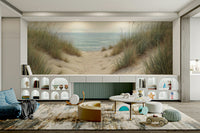 Beach trail wall wallpaper for home

