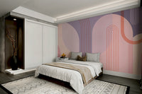 Modern abstract arch wall covering

