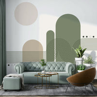 Simple abstract desert scene wallpaper

