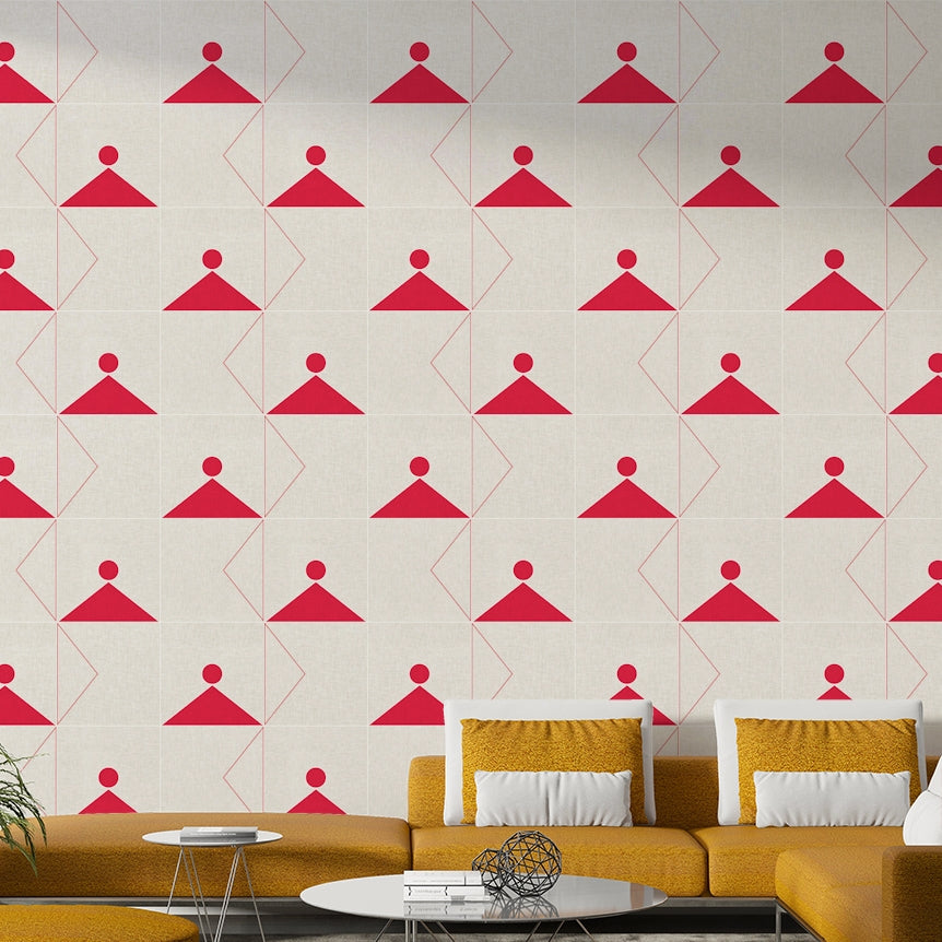 Geometric Textile Wallpaper⁠