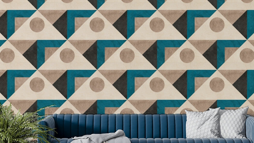Modern abstract shapes wallpaper for walls

