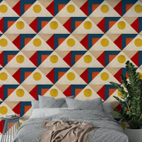 Harmonious geometric patterns wallpaper for a stylish home

