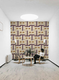 Contemporary earthy wallpaper with texture

