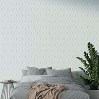 Subtle blue boho diamond stripe wallpaper

