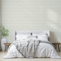 Soft diamond stripe wallpaper for bedroom

