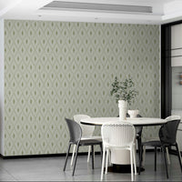 Harlequin diamond wallpaper in soft tones

