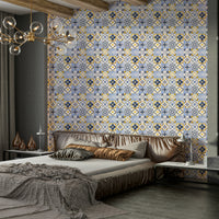 Vintage ceramic tile look for wall spaces

