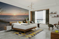 Serene beach pathway wall art

